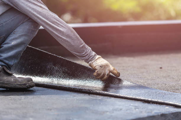 Professional Basement Waterproofing technician working in Newtonville, NJ